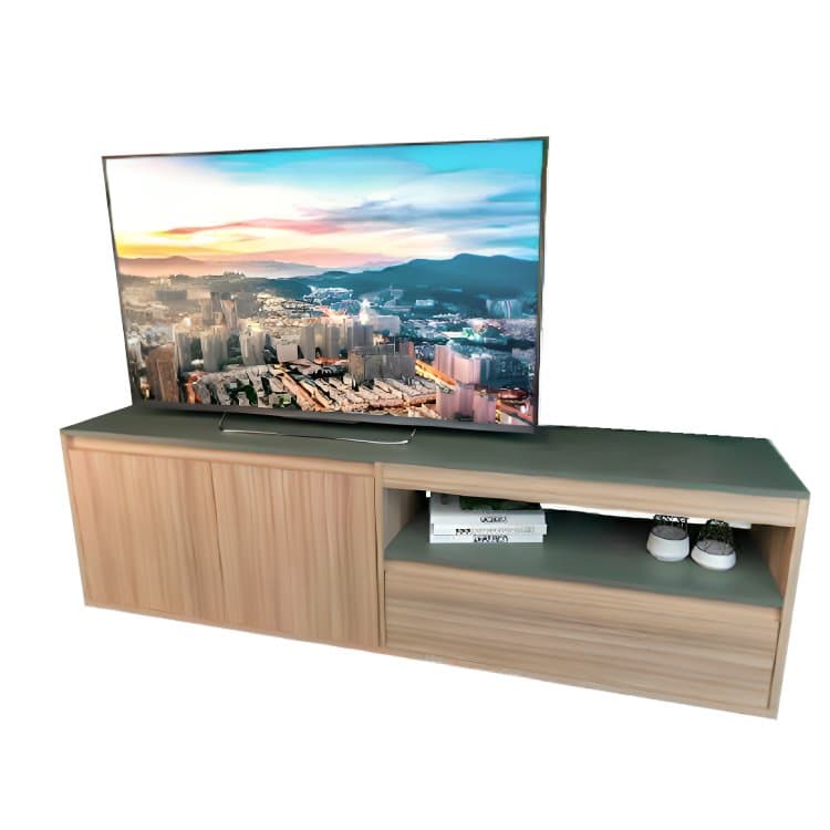 Rack de TV 1.75 Mts de 1 cajon + 2 puertas Coco Bolo / Safari, imagen 1 de 1