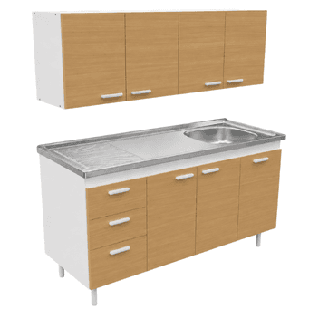 Combo 160 Mts Malta con Bacha Lateral Reversible, imagen 1 de 1